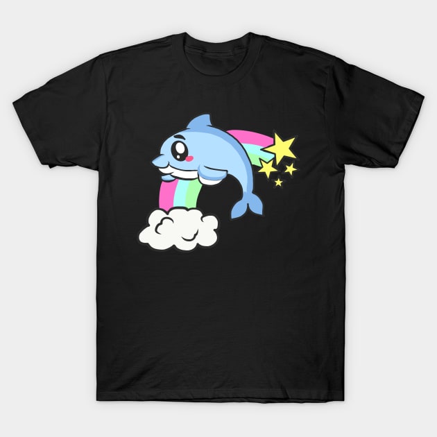 cute dolphin design whale fish animal welfare dolphin T-Shirt by KK-Royal